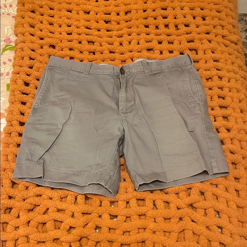 J. Crew Men's Light Gray Flat Front Shorts